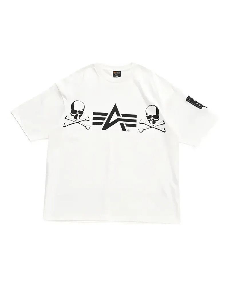 Mastermind Japan T-Shirt mit Logo-Print - Weiß Weiß