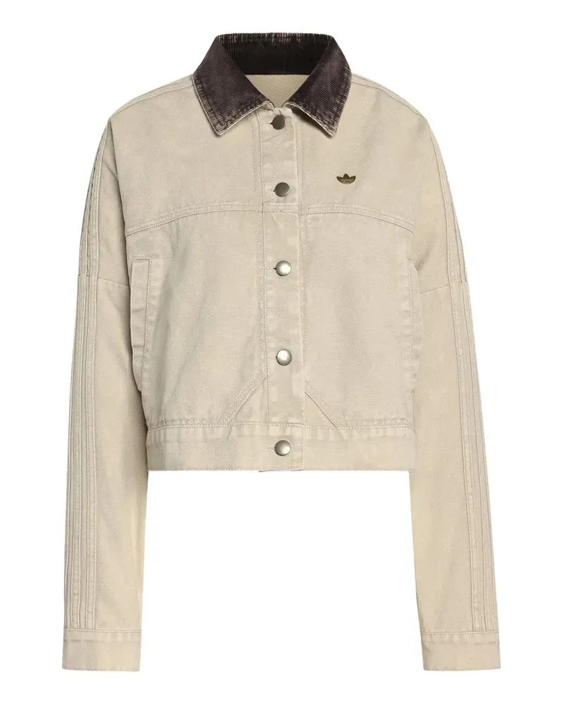 adidas Jacke mit Cordkragen - Nude Nude