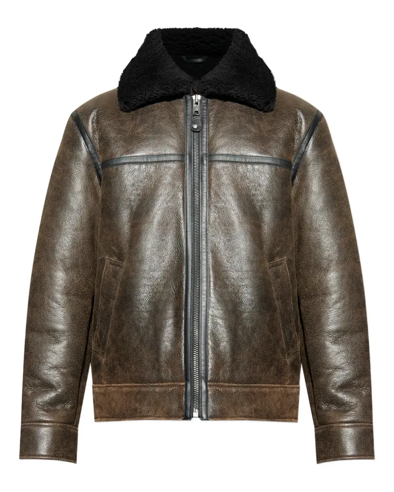 Samsøe & Samsøe Jacke aus Shearling - Braun Braun
