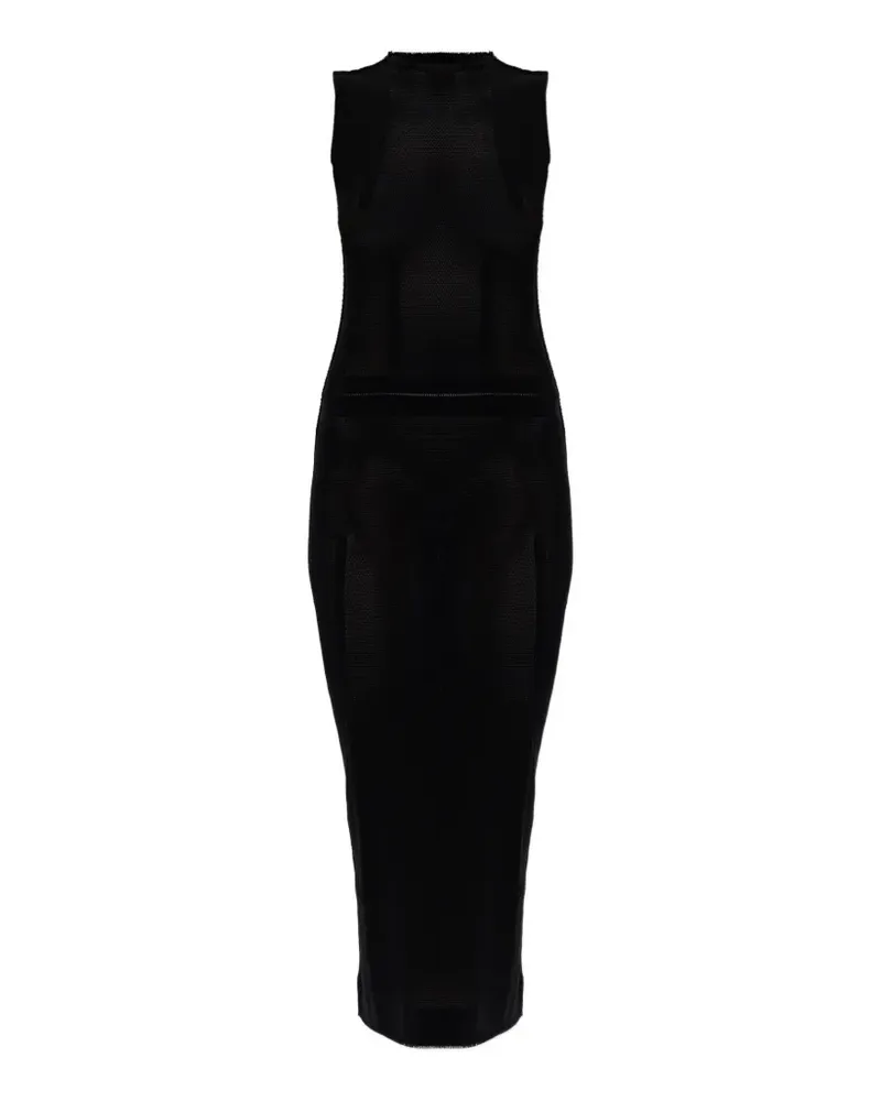 Issey Miyake sleeveless midi dress - Schwarz Schwarz