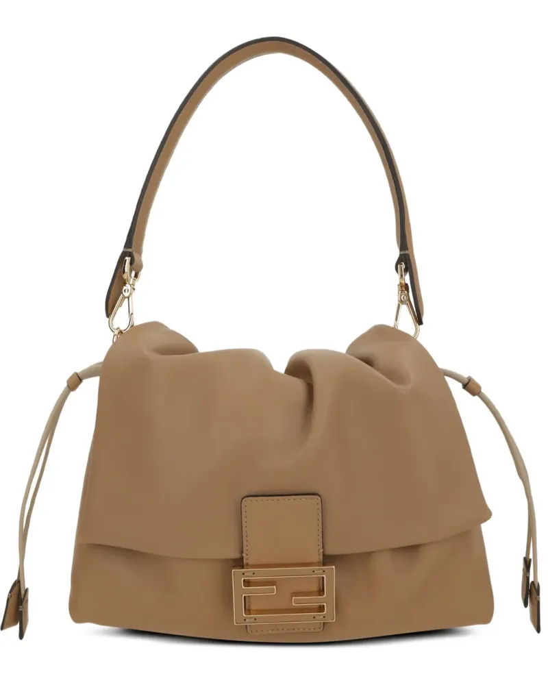 Fendi medium Mamma Baguette drawstring logo tote bag - Braun Braun