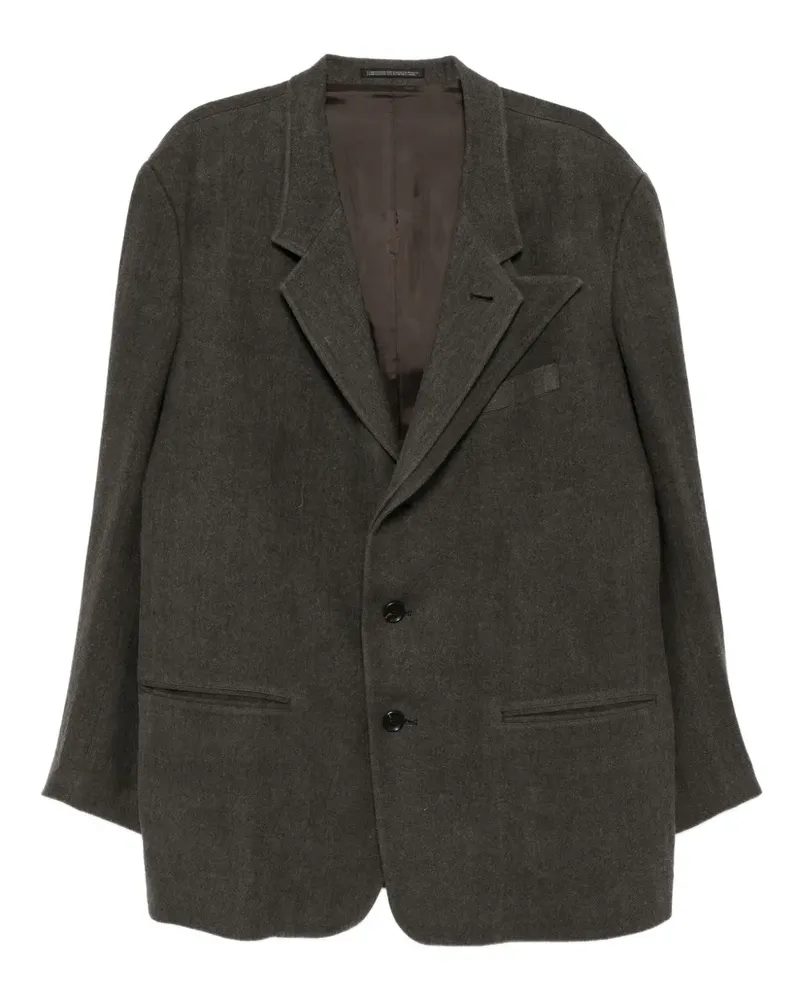 Yohji Yamamoto Einreihiges Sakko - Grau Grau