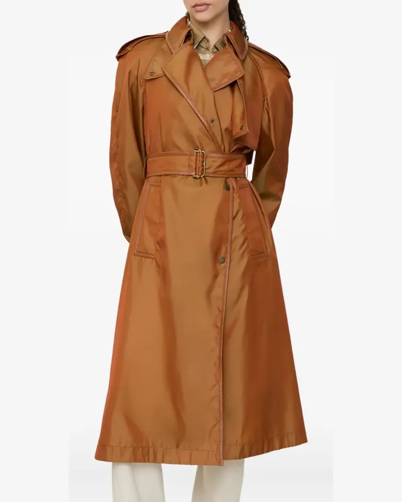 Burberry Zweireihiger Trenchcoat - Braun Braun