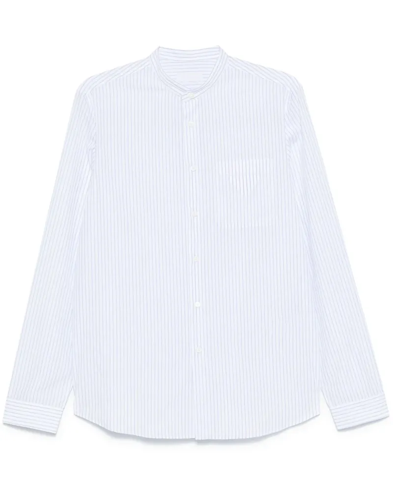 Prada Gestreiftes Hemd - Weiß Weiß