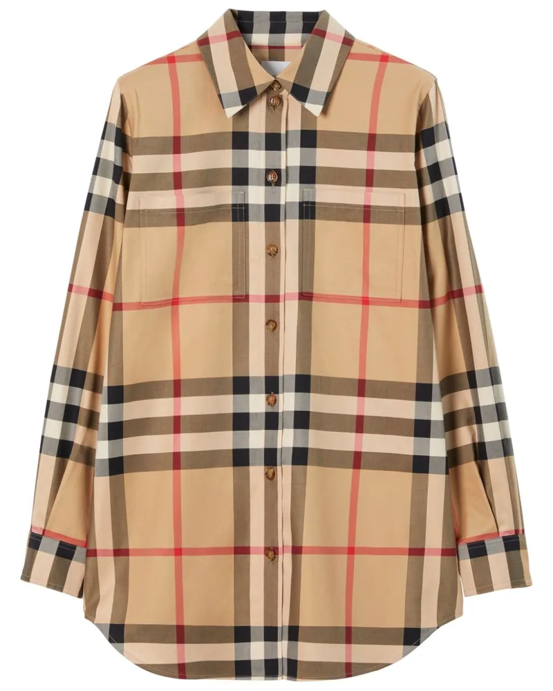 Burberry Hemd mit Vintage-Check - Nude Nude