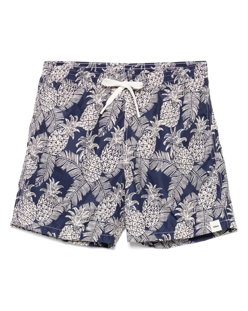 Altea Badeshorts mit Ananas-Print - Blau Blau