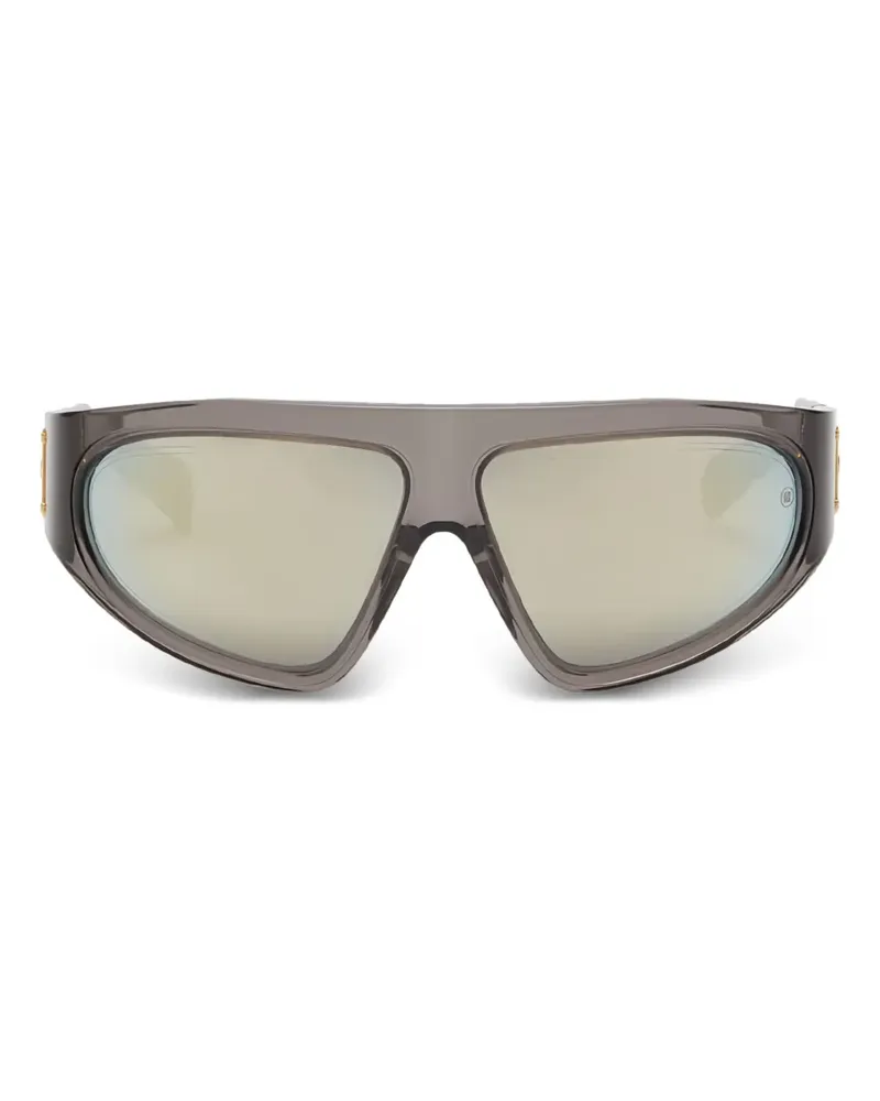 Balmain B-Escape Sonnenbrille mit geometrischem Gestell - Grau Grau