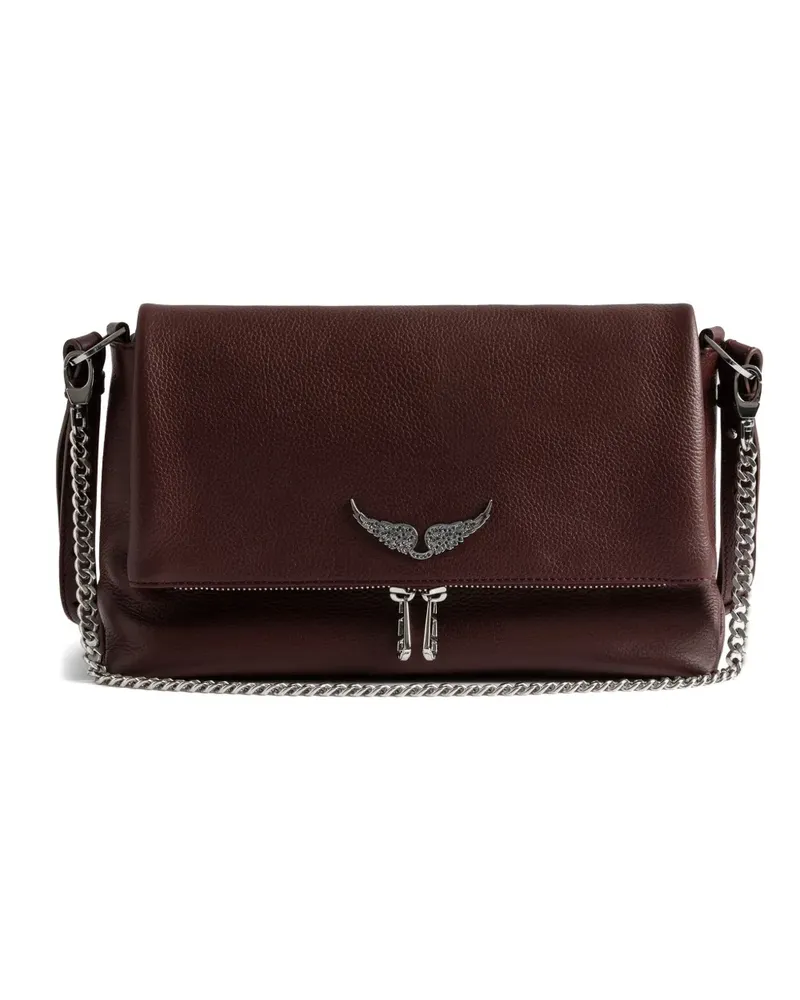 Zadig & Voltaire Rock Satchel-Tasche mit Kettenriemen - Rot Rot