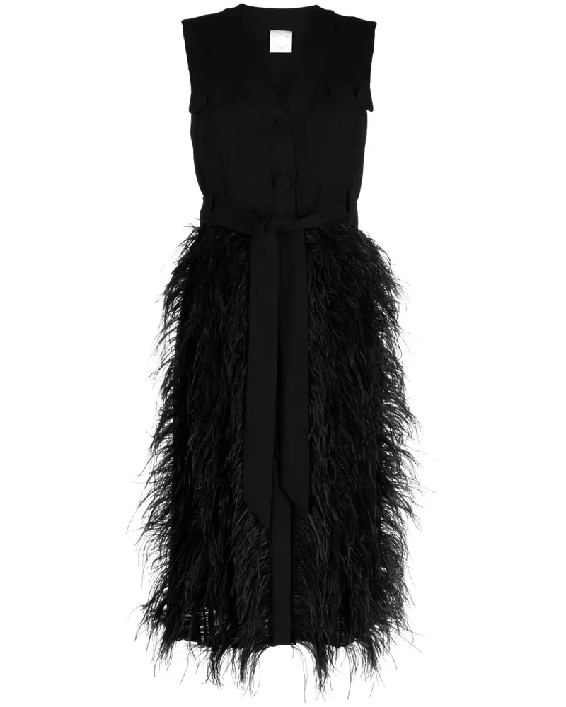 Huishan Zhang Ärmelloses Kleid - Schwarz Schwarz