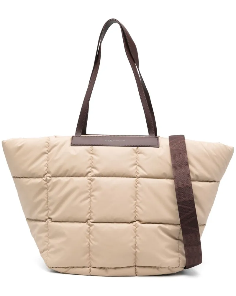 VeeCollective Porter Basque Tote Bag - Nude Nude