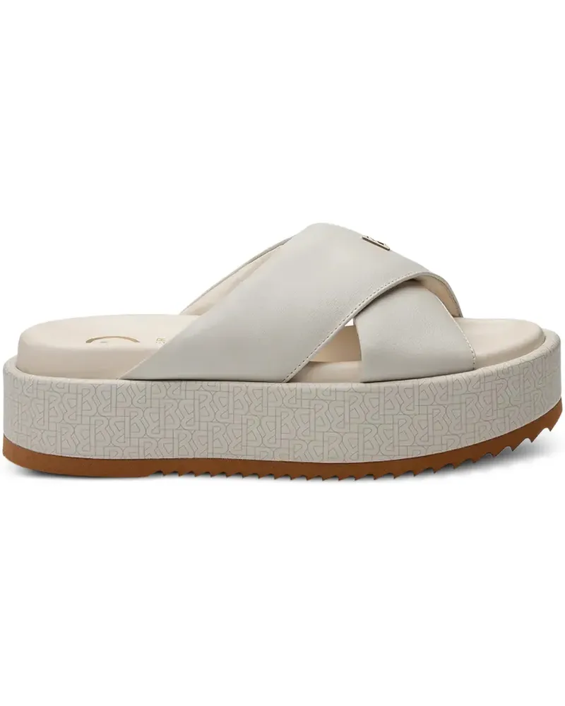 Bogner crossover platform heeled sandals - Nude Nude