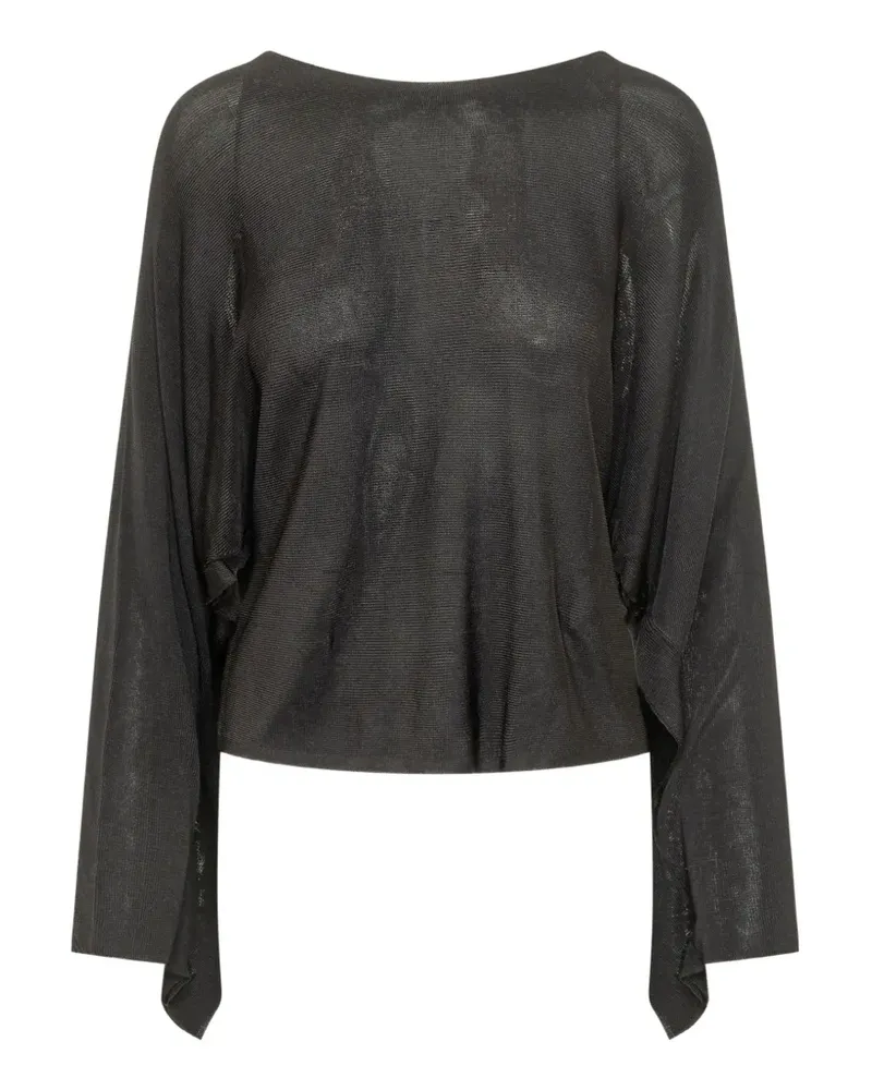 ba&sh Sara Pullover mit drapiertem Rücken - Schwarz Schwarz