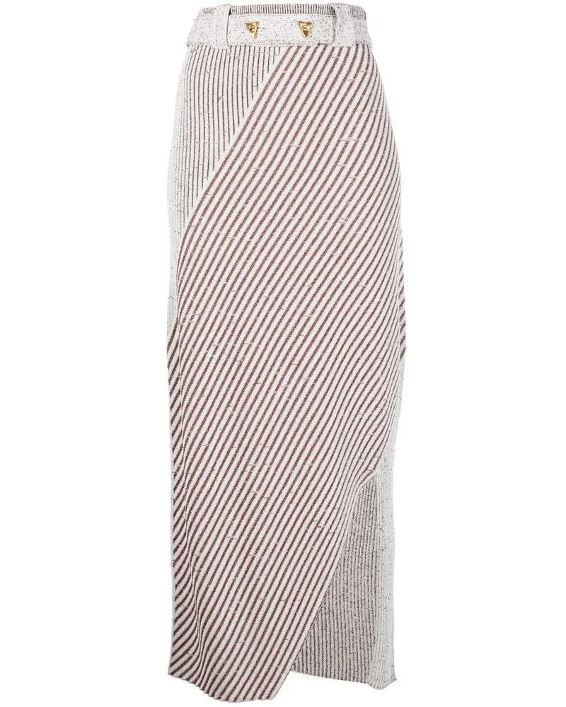 AERON Midirock mit hohem Bund - Braun Braun