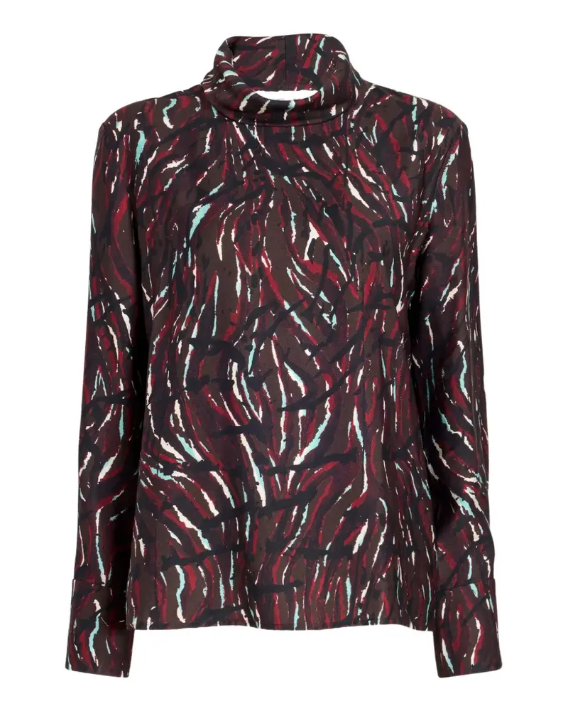 Proenza Schouler Oberteil mit abstraktem Print - Braun Braun