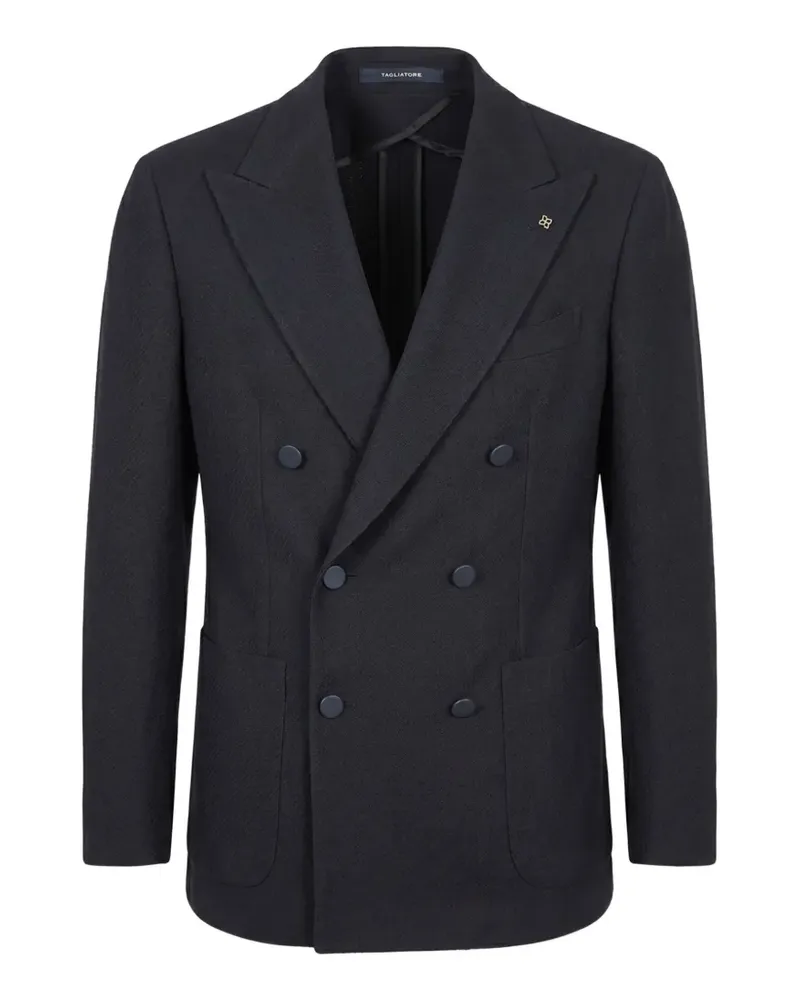 Tagliatore double-breasted peak-lapel blazer - Blau Blau