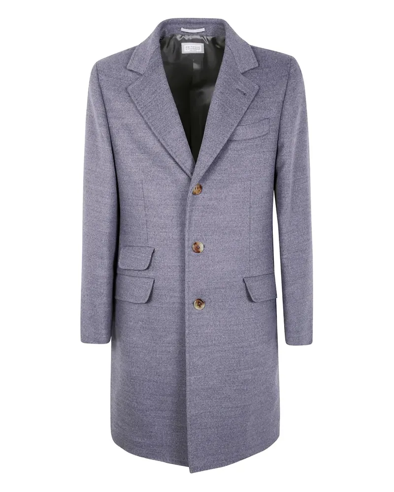 Brunello Cucinelli Mantel mit aufgesetzten Taschen - Grau Grau
