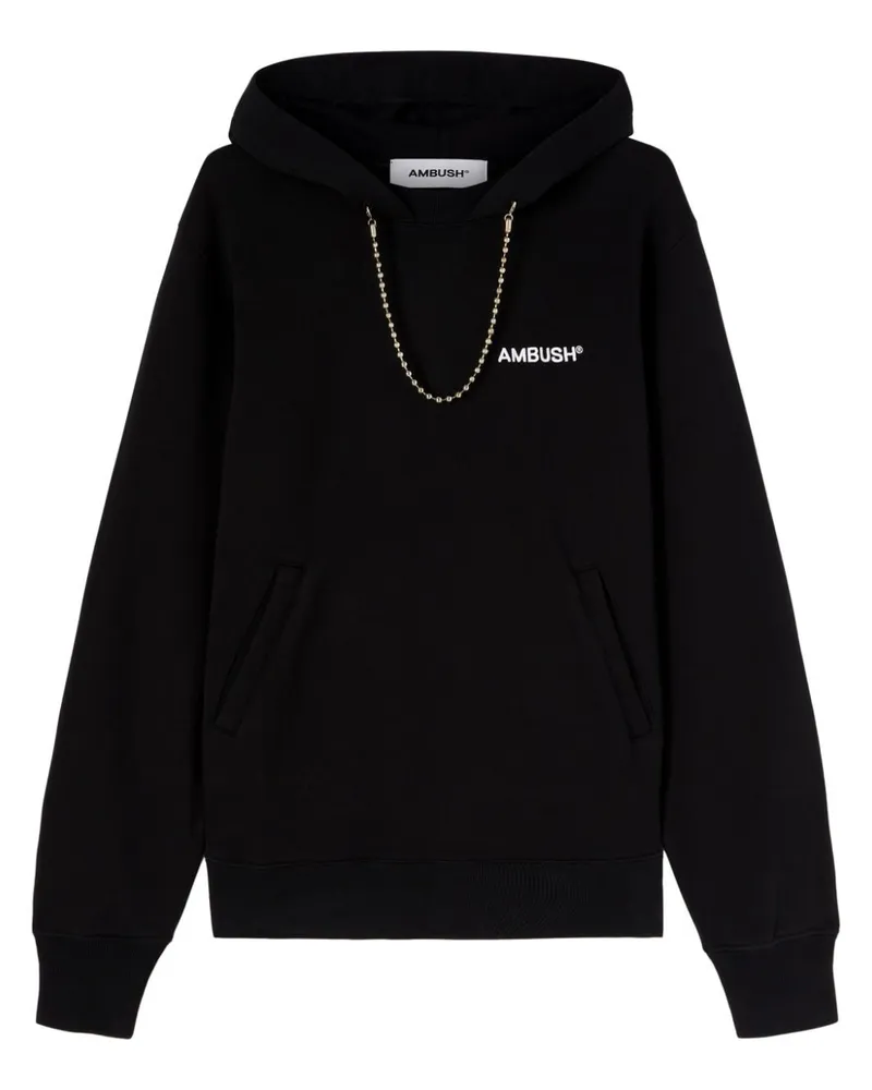 AMBUSH Hoodie mit Kugelkettendetail Schwarz