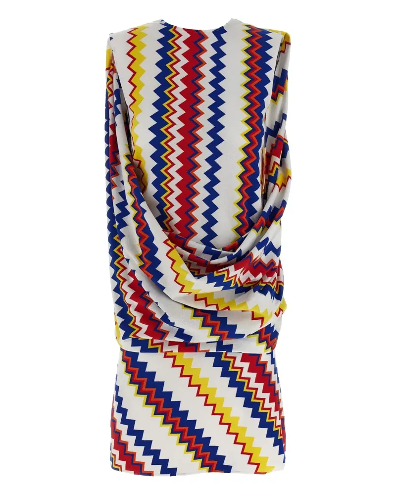 Missoni Peplos Kleid - Weiß Weiß