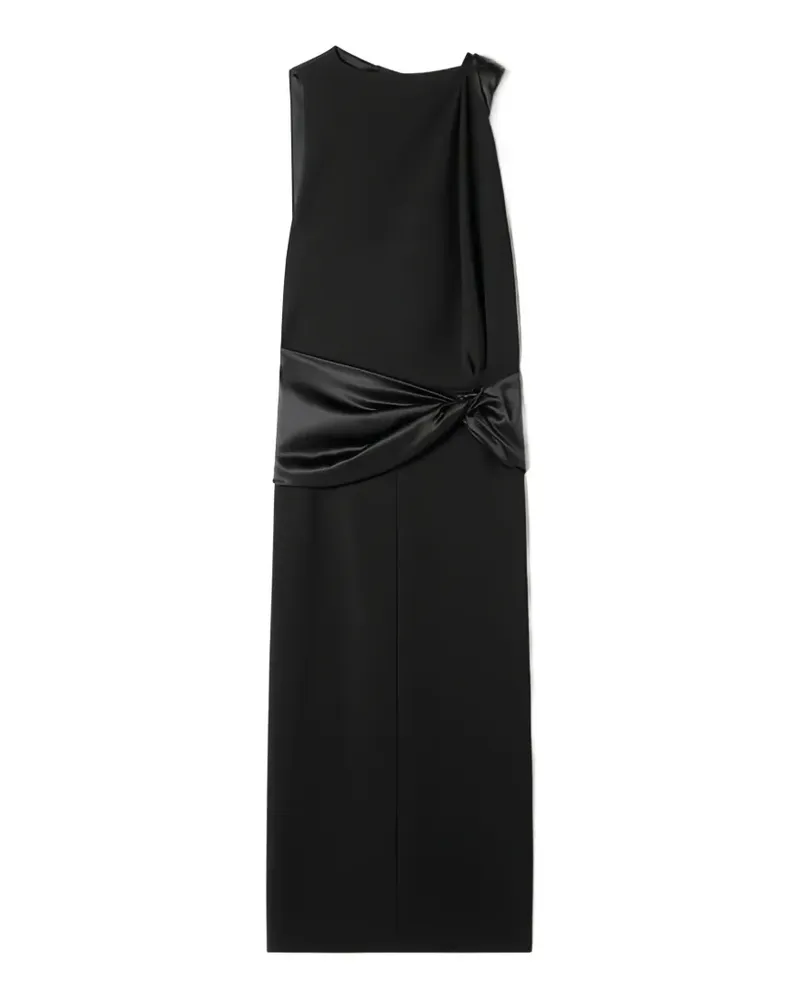Lanvin knot detail midi dress - Schwarz Schwarz