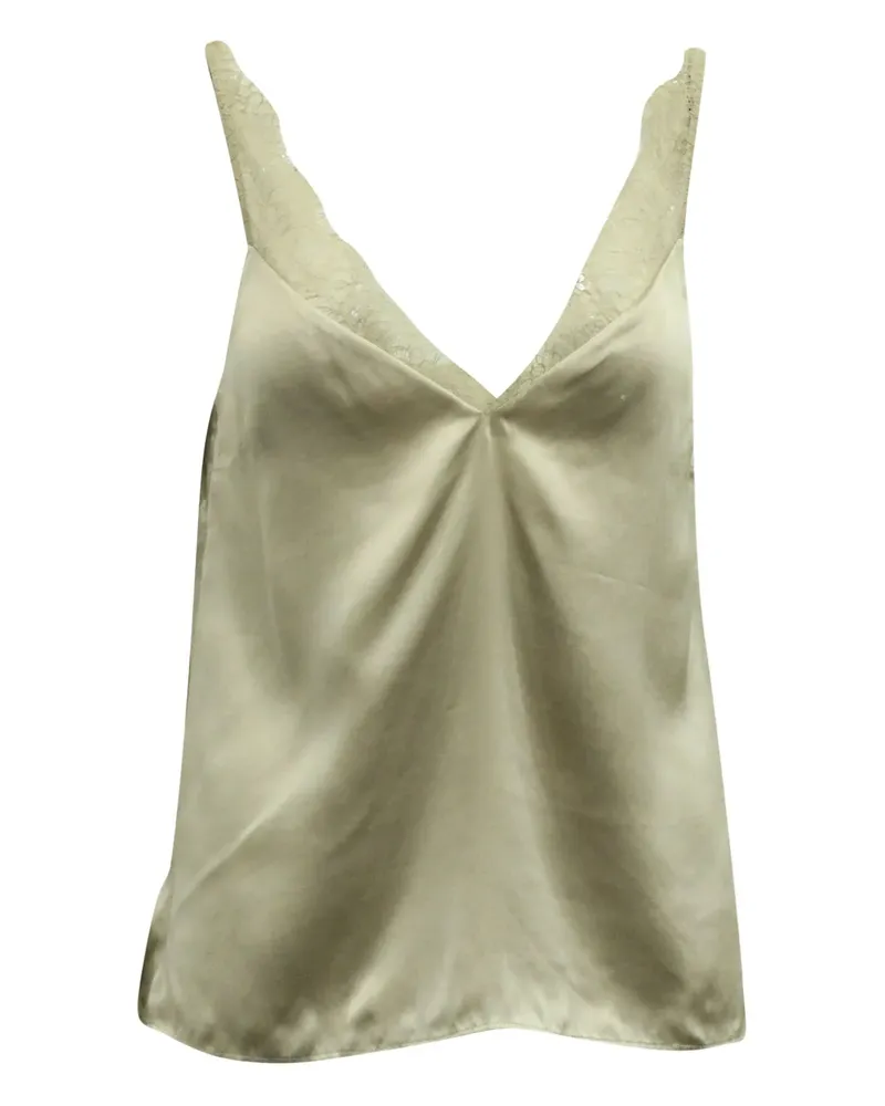 CAMI NYC silk v-neck top - Nude Nude