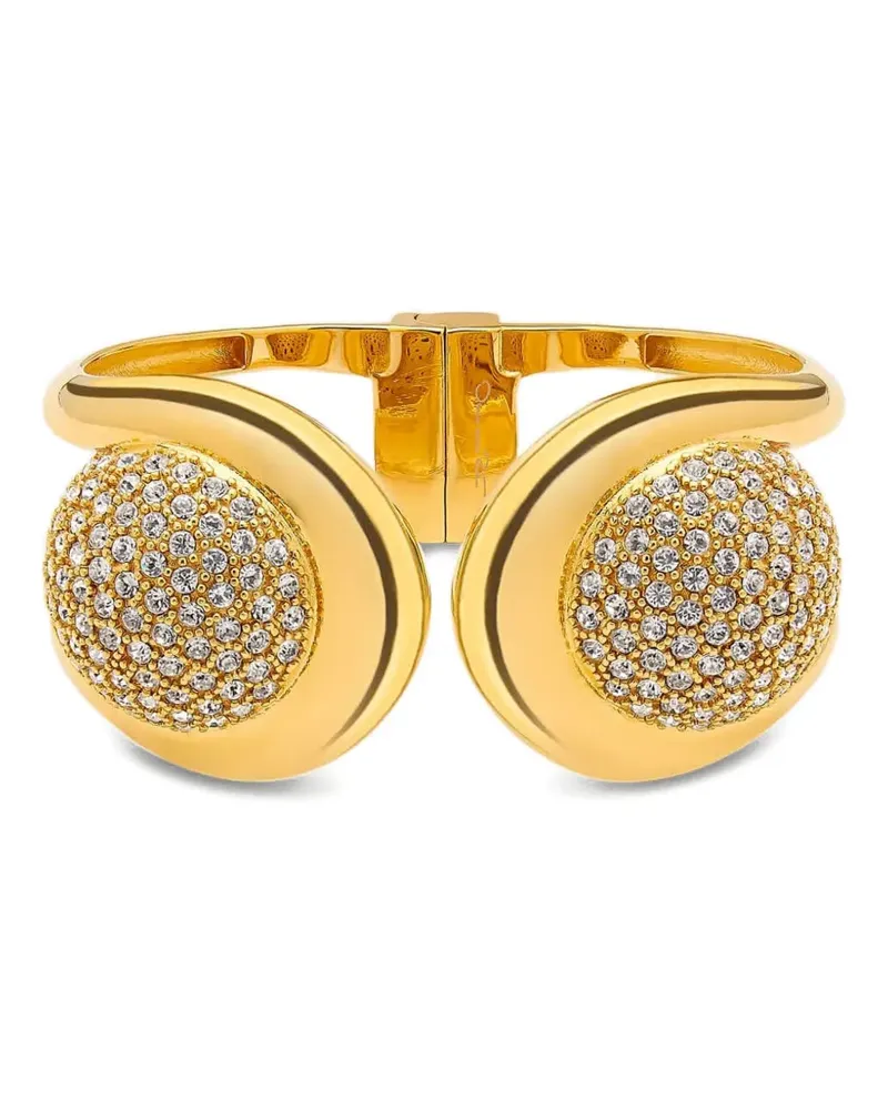 Oscar de la Renta Kristallarmband in Pavé-Fassung - Gold Gold