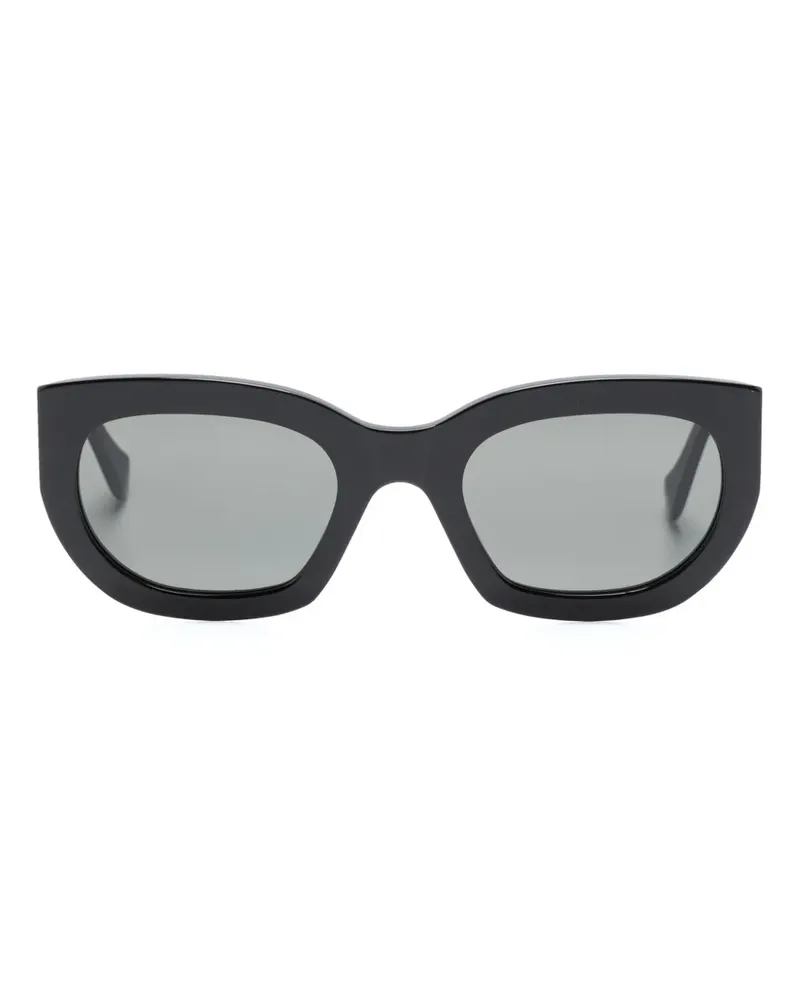 RETROSUPERFUTURE Alva Sonnenbrille mit eckigem Gestell - Schwarz Schwarz
