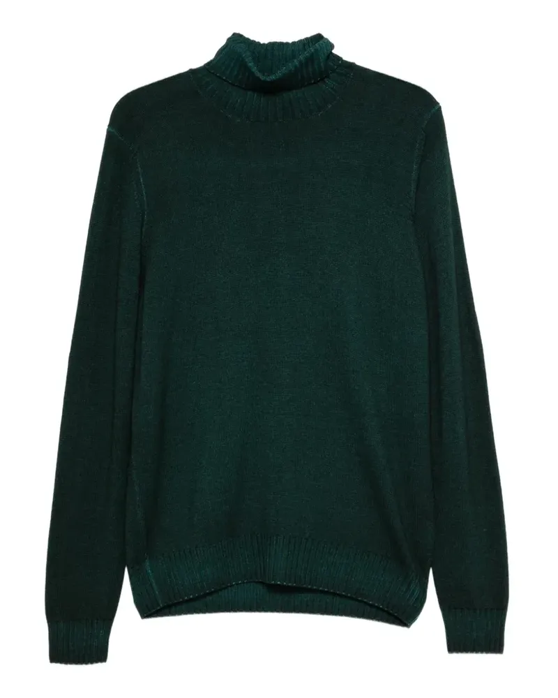 Filippo de Laurentiis Gerippter Rollkragenpullover - Grün Grün