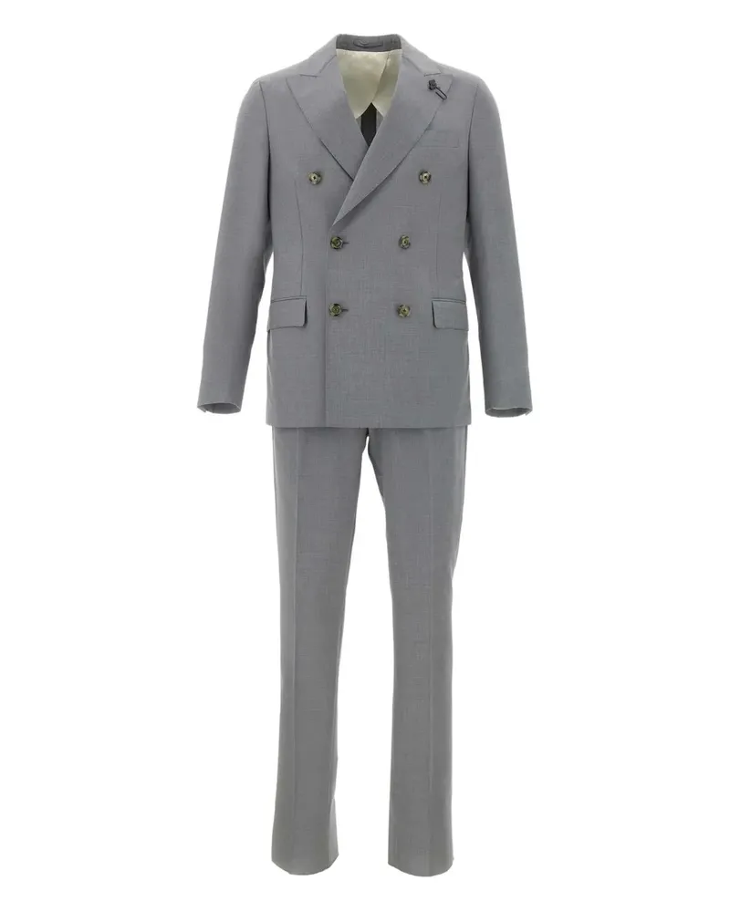 LARDINI Anzug mit steigendem Revers - Grau Grau