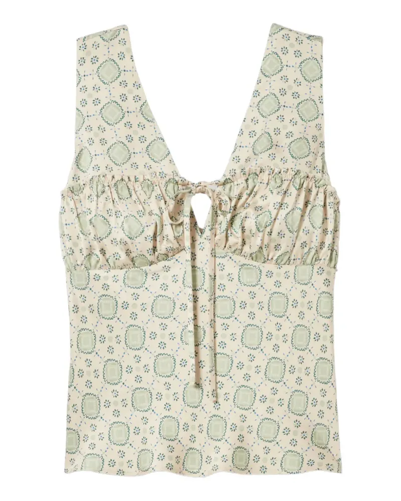 Claudie Pierlot Top mit Print - Nude Nude