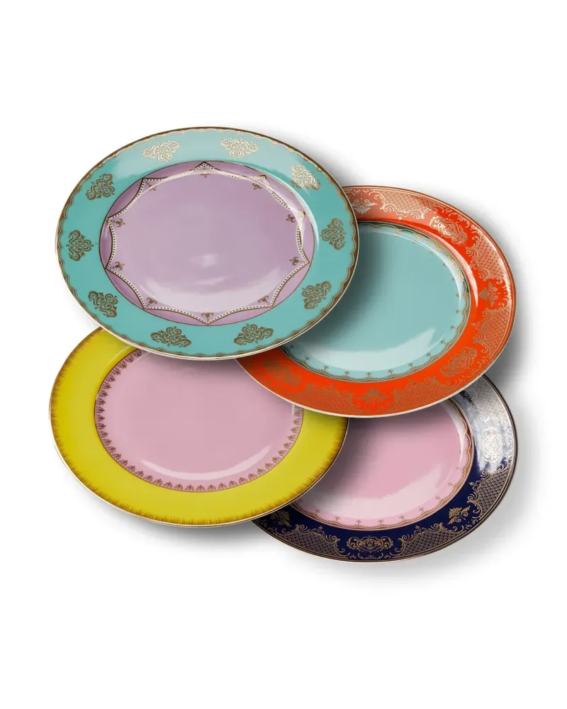 POLSPOTTEN Grandpa Teller (4er-Set) - Blau Blau