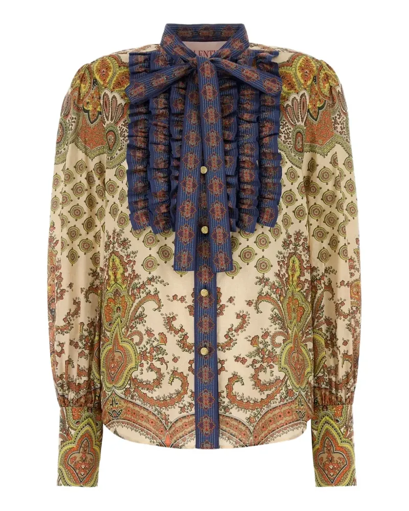 Valentino Garavani Hemd mit Medaglioni Voyage Imaginaire-Print - Nude Nude