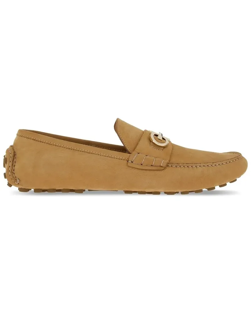 Ferragamo Loafer aus Wildleder - Nude Nude
