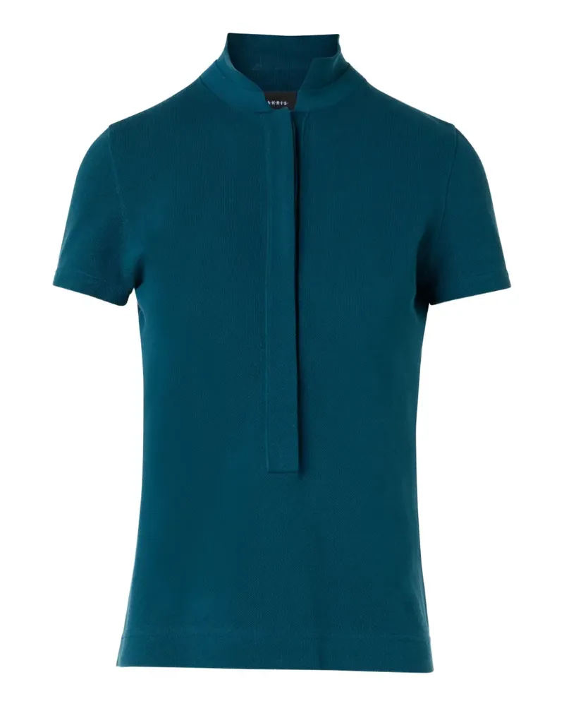 Akris piqué polo shirt - Blau Blau