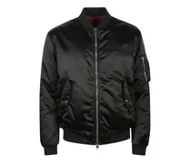 Bomberjacke aus Satin - Schwarz
