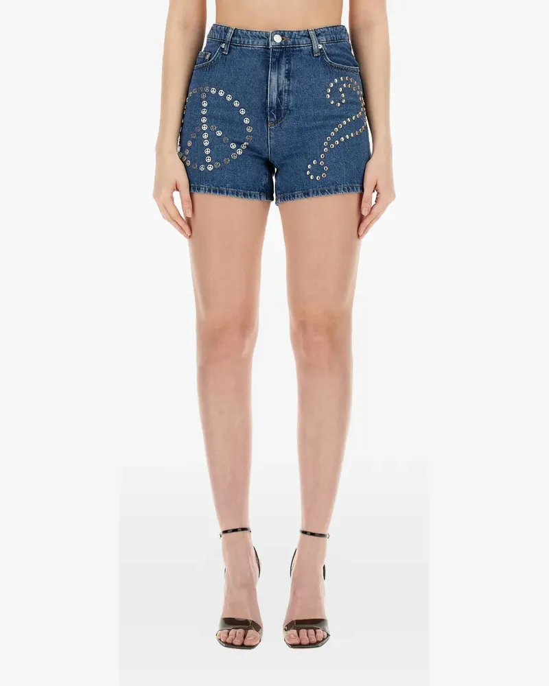 Moschino Jeans-Shorts mit Nieten - Blau Blau