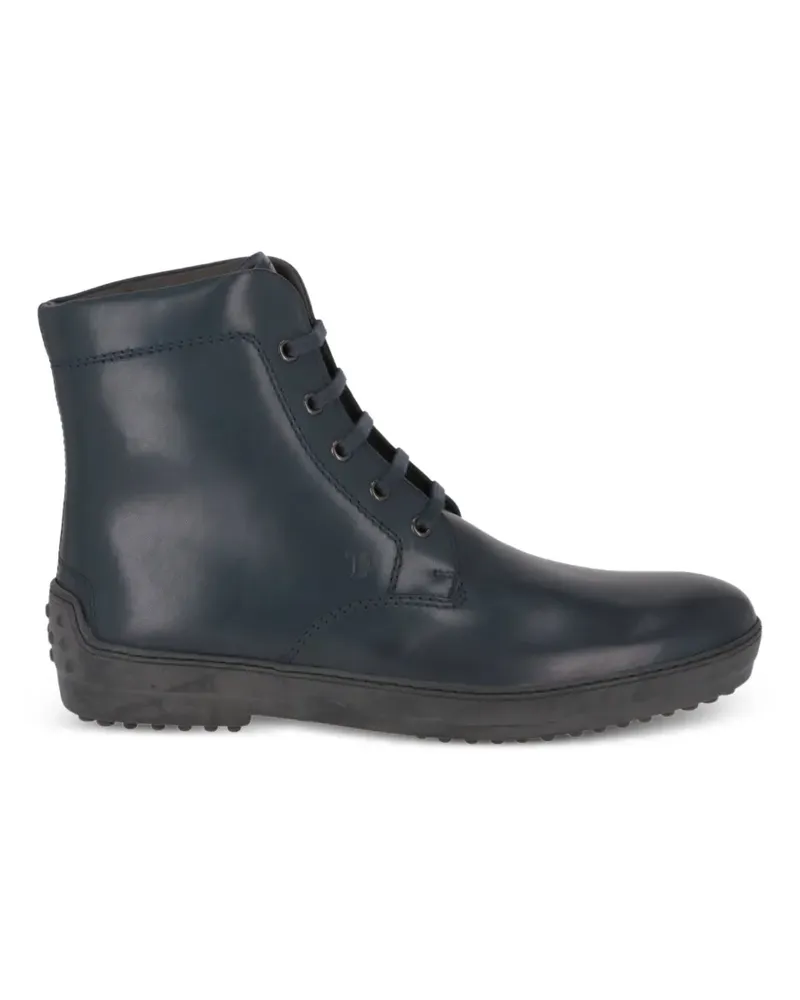 TOD'S lace-up leather ankle boots - Blau Blau