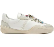 Sneakers mit Anhänger-Detail - Weiß