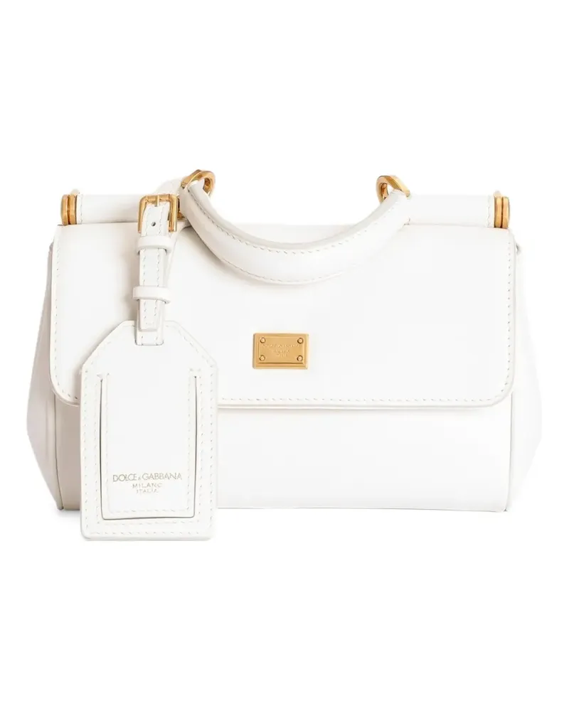 Dolce & Gabbana Mini My Sicily Handtasche aus Kalbsleder - Weiß Weiß
