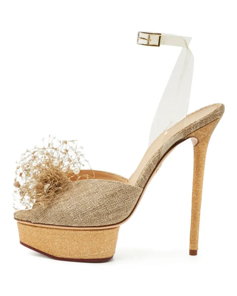 Charlotte Olympia Verzierte Sandalen - Nude Nude