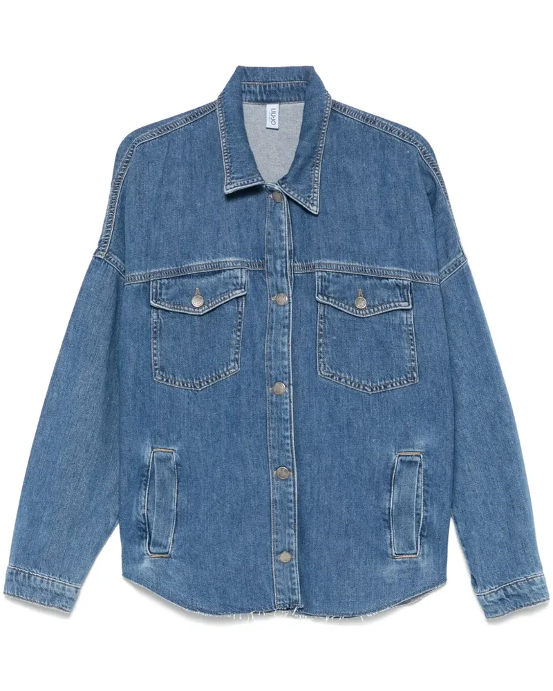 Liu Jo Jacke mit Kristall-Logo - Blau Blau