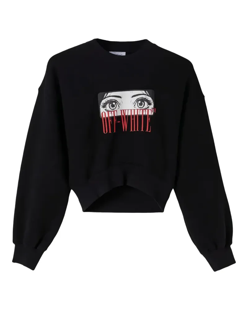OFF-WHITE graphic-print sweatshirt - Schwarz Schwarz