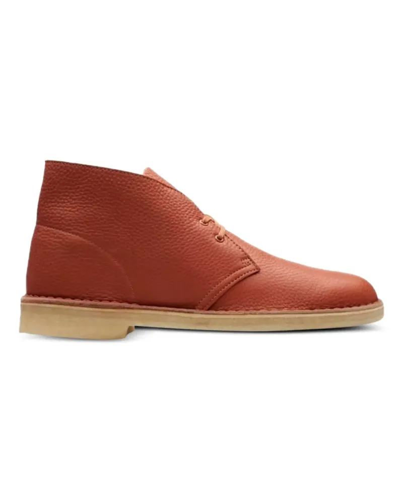 Clarks Desert-Boots aus Leder - Orange Orange
