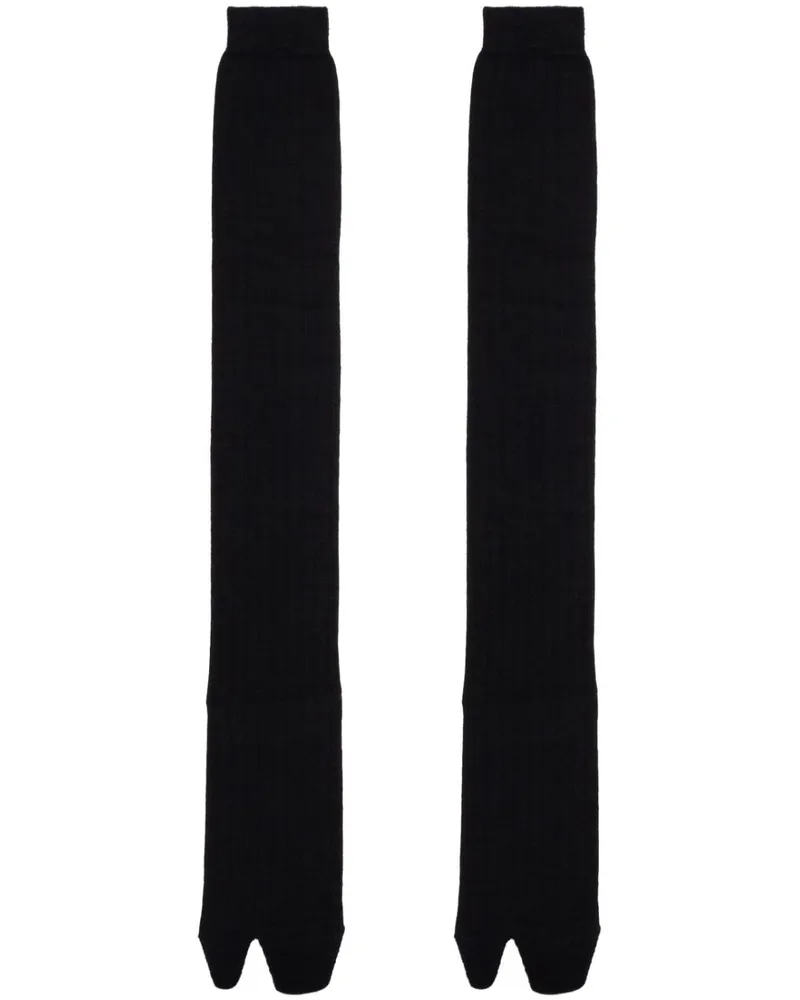 Maison Margiela Tabi Overknee-Socken - Schwarz Schwarz