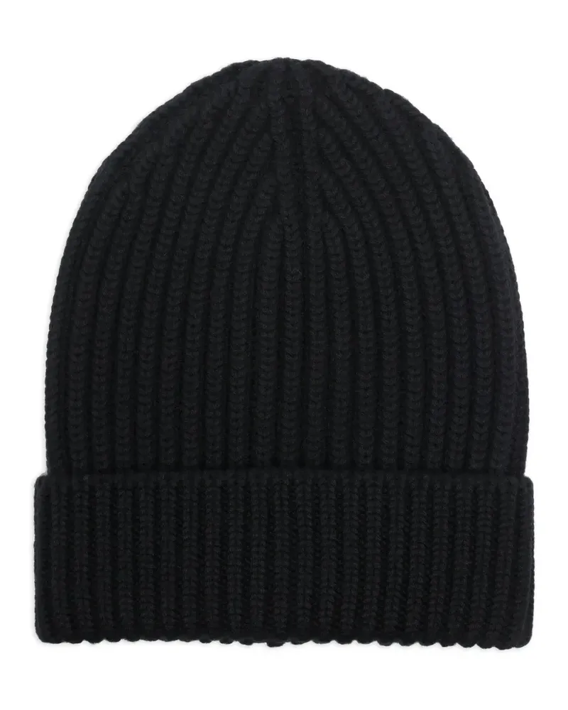 Dolce & Gabbana Gerippte Beanie - Schwarz Schwarz