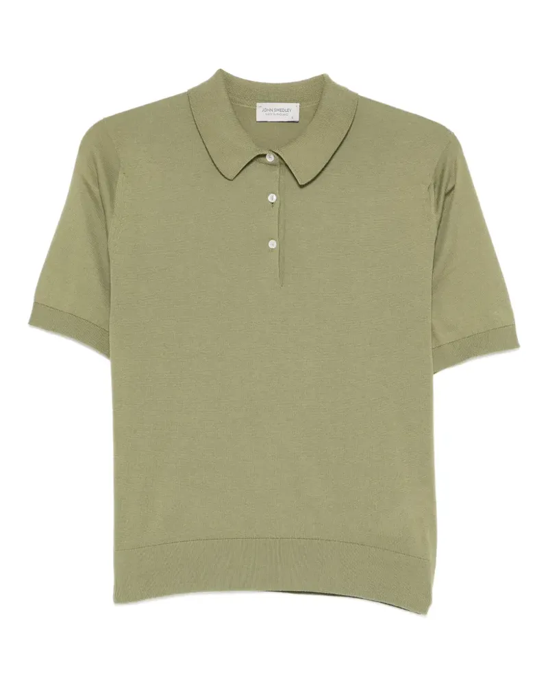 John Smedley Jill short-sleeve polo top - Grün Grün