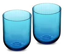 Murano Set aus zwei Gläsern - Blau