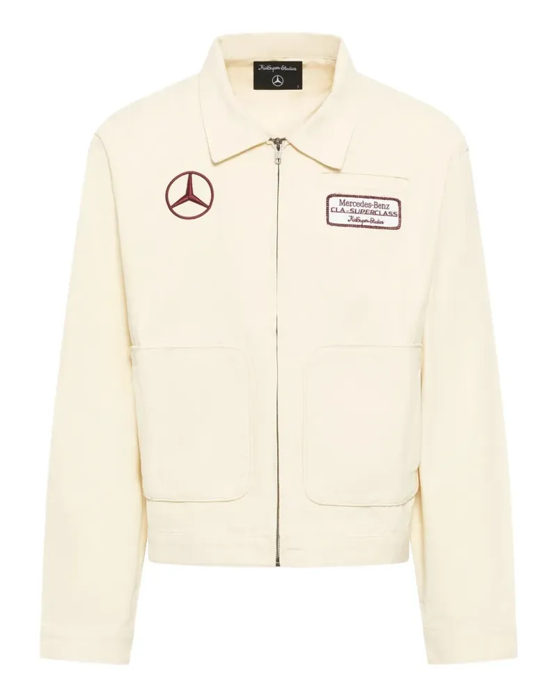 KidSuper x Mercedes Benz leichte Jacke mit Logo-Patch - Nude Nude