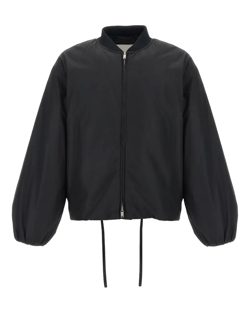 Jil Sander Bomberjacke mit Ballonärmeln - Schwarz Schwarz