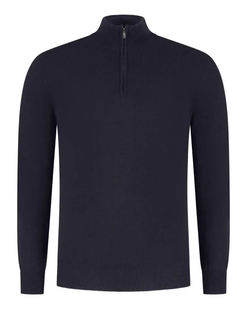 Corneliani Pullover mit kurzem Reißverschluss - Blau Blau