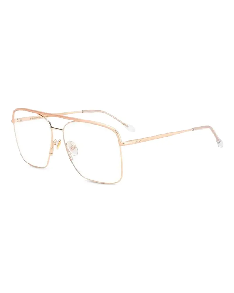 Isabel Marant Brille mit eckigem Gestell - Gold Gold